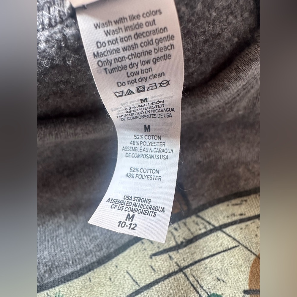 Youth Luke Combs Growin Up Crewneck Sweatshirt Medium 10/12 - Picture 3 of 4